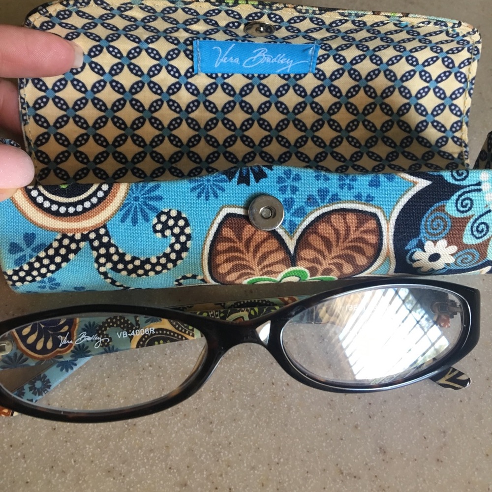 Vera Bradley readers with the matching case.